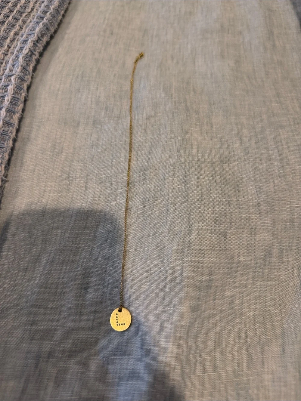 Roberto Coin ‘L’ Gold Necklace